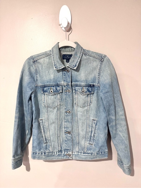 Lucky Brand Jackets & Blazers - Lucky Brand Denim Trucker Jean Jacket Embroidered Distressed Cotton S